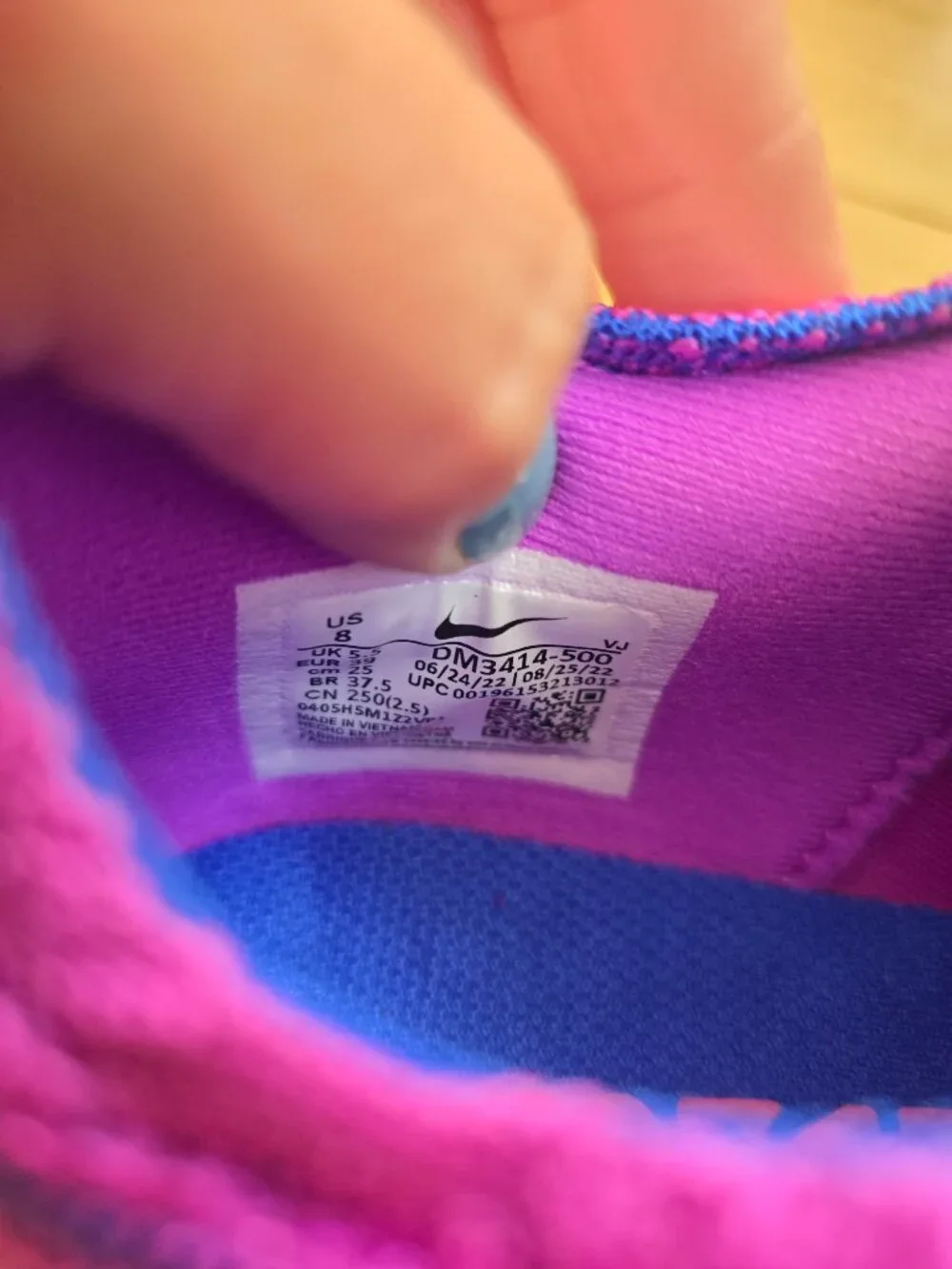Nike | Pegasus Turbo Next Nature Active Fuchsia Blue Running Sneakers | WMS 8